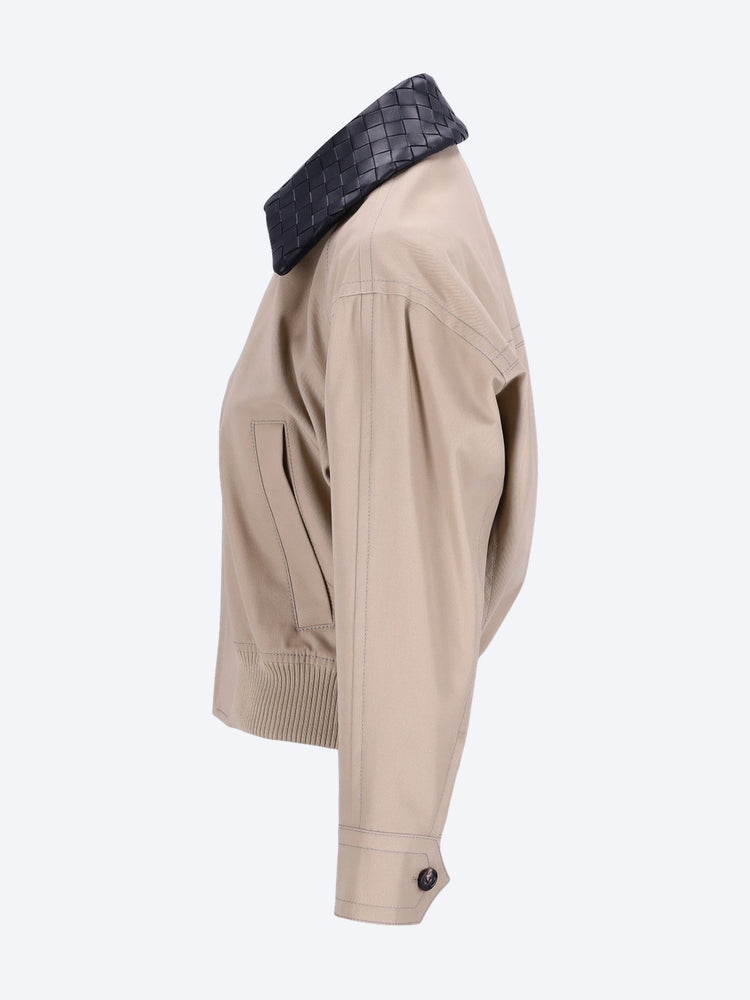BOTTEGA VENETA WOMEN-CLOTHING JACKETS Fluid cotton twill blouson