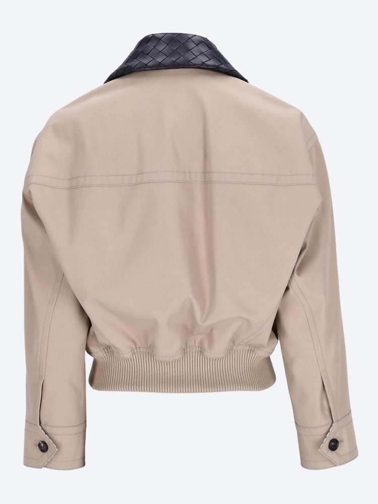 BOTTEGA VENETA WOMEN-CLOTHING JACKETS Fluid cotton twill blouson