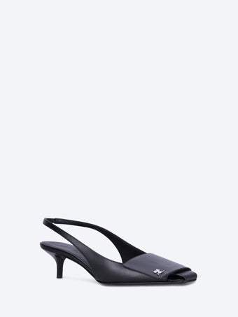 Fold kitten slingbacks
