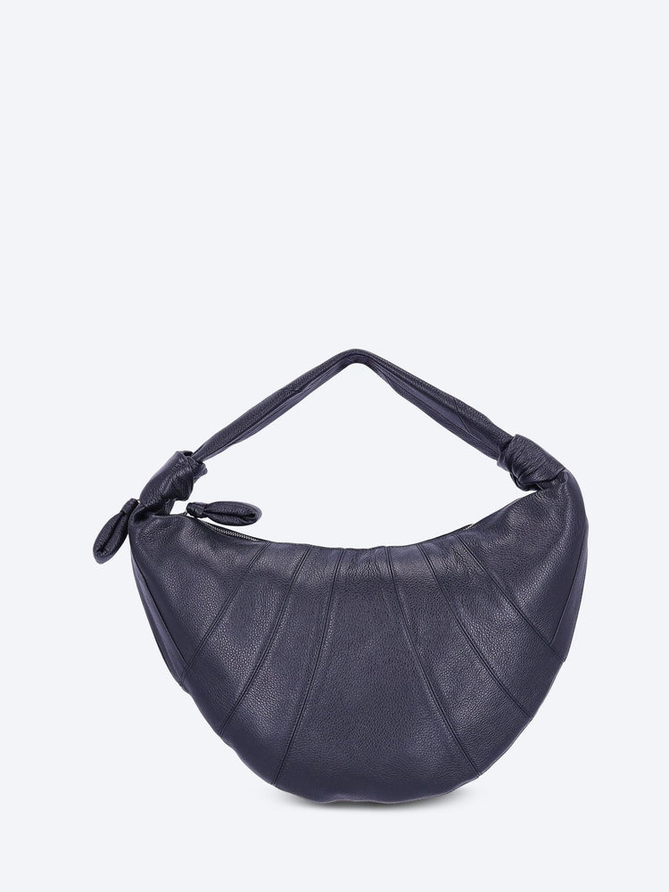 Lemaire｜ (Fortune Croissant Bag (BG0071 LL0018 999)) Croissant Fortune Bag in Dark Chocolate | LEMAIRE