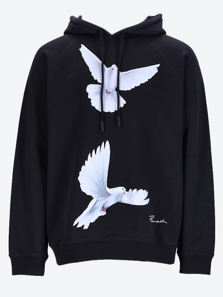 Freedom dove hooded sweater in blac 1