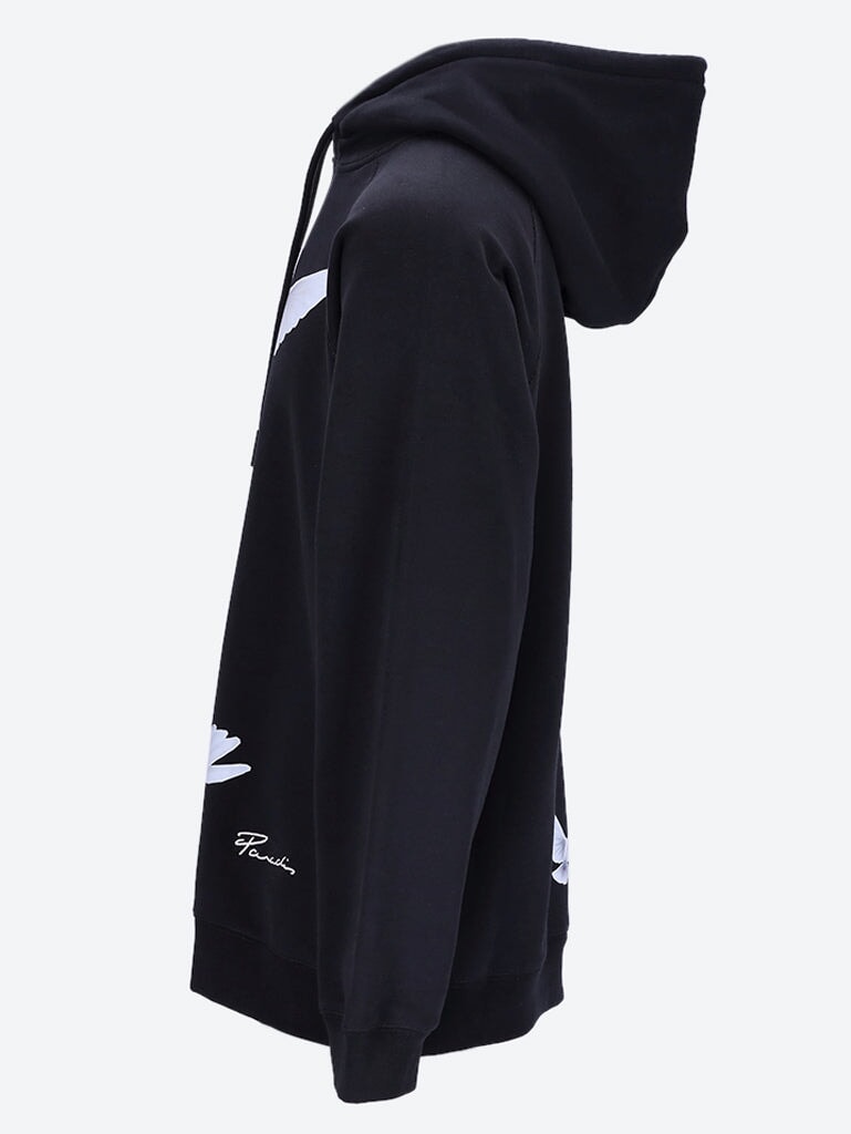 Freedom dove hooded sweater in blac 2