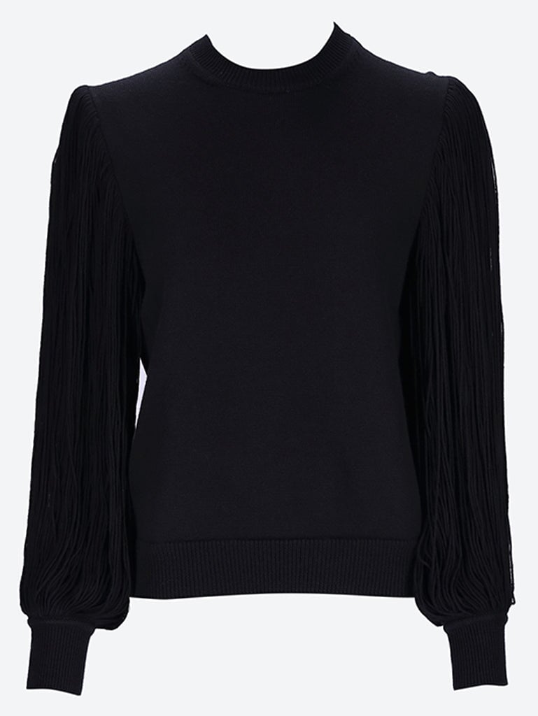 Fringes crewneck sweater 1