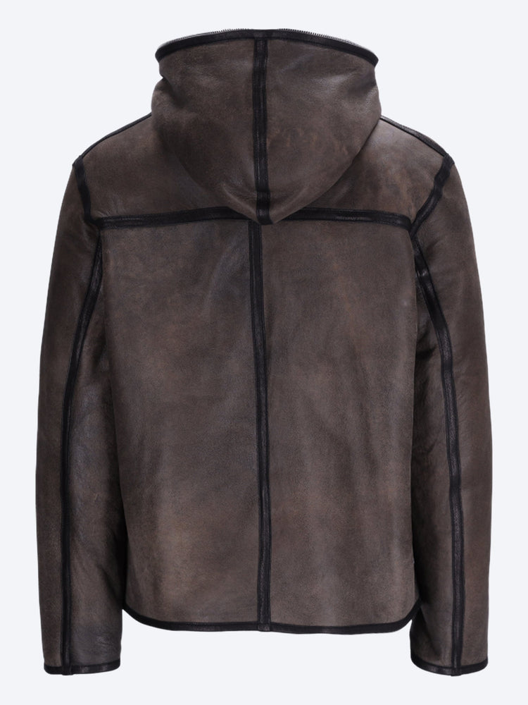 Full zip leather jacket 3