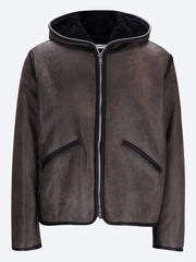 Full zip leather jacket ref: