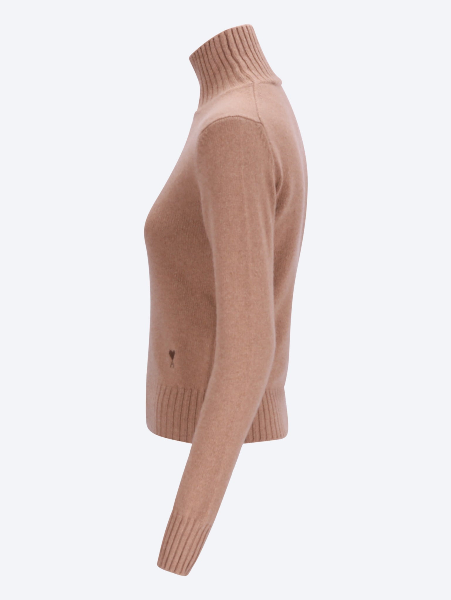 Pull col cheminée avec ami de coeur ton sur ton 2