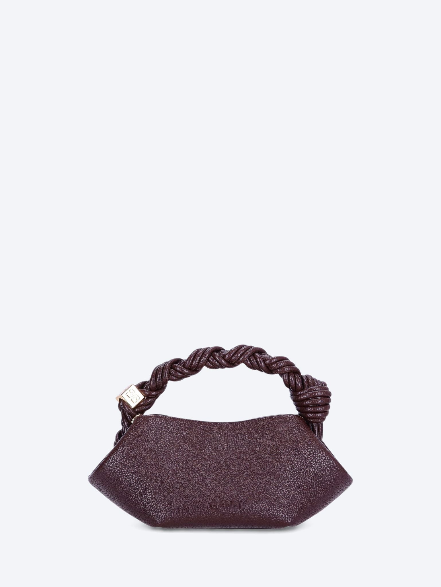 Ganni Bou Bag Mini-Handtasche aus genarbtem Leder 4