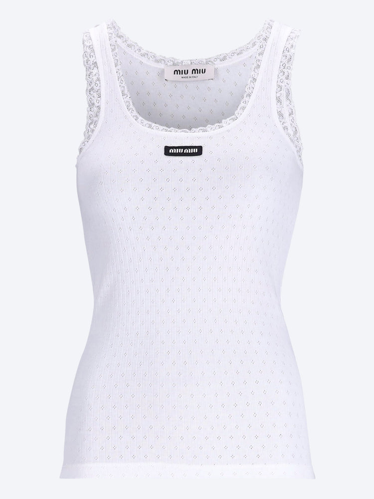 Garment-dyed cotton tank top 1