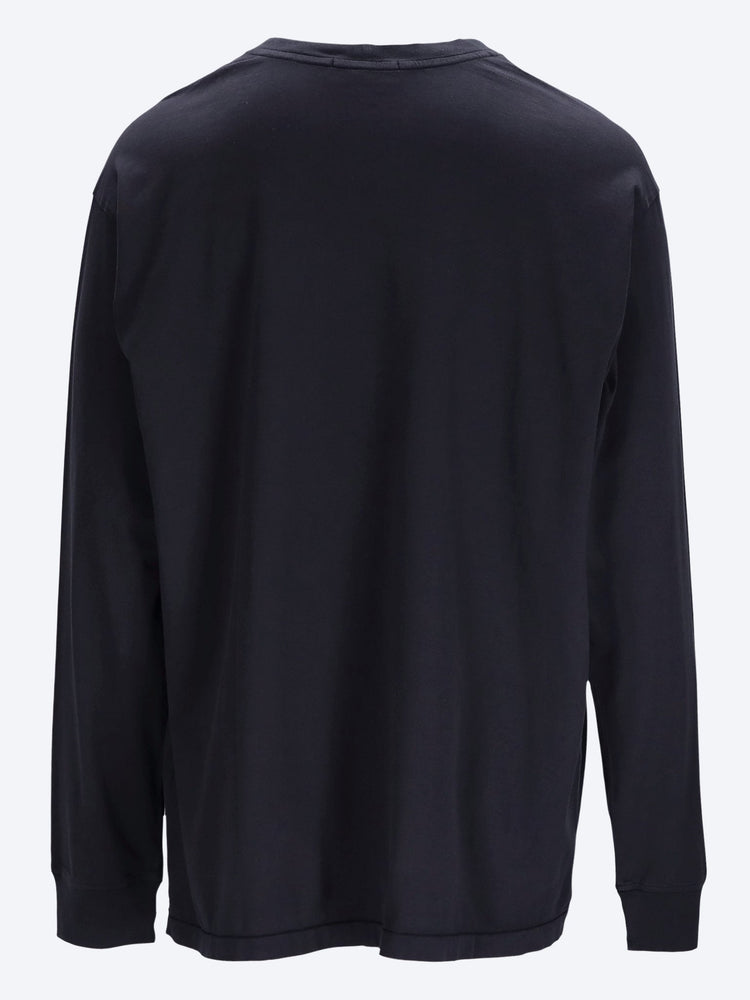 Stückgefärbtes Langarm-T-Shirt 3