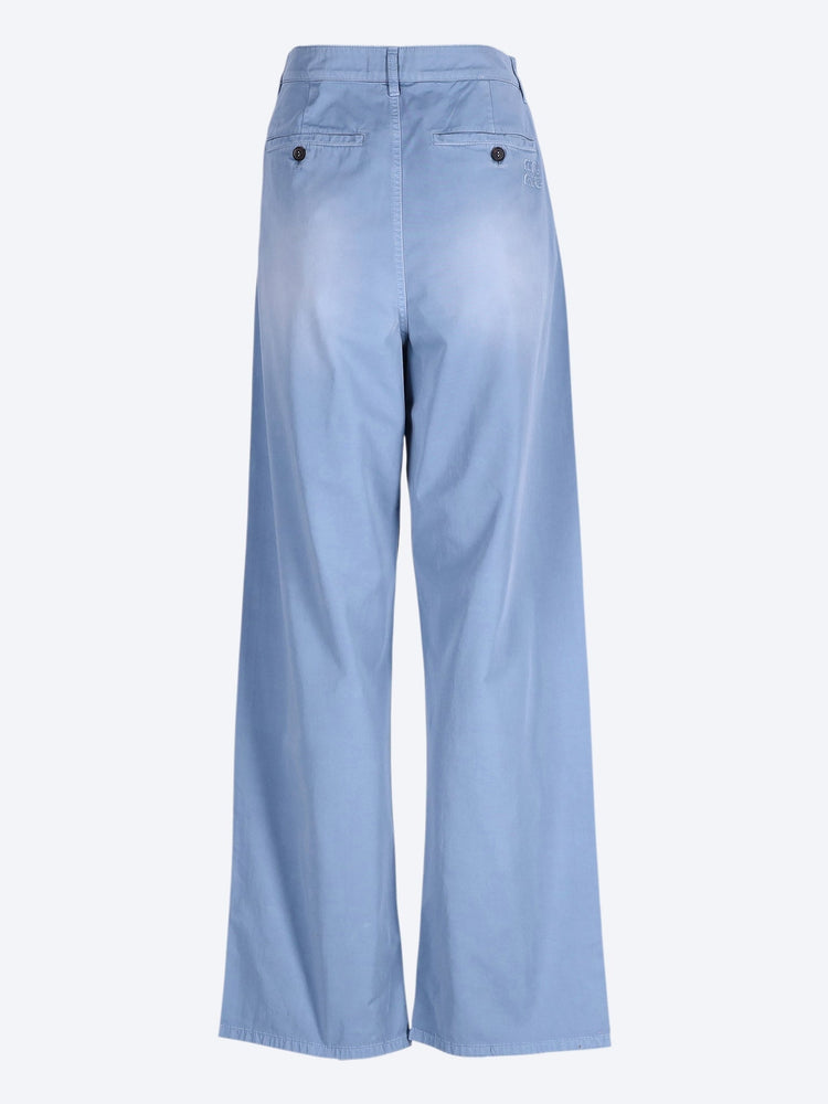 Garment-dyed twill pants 3