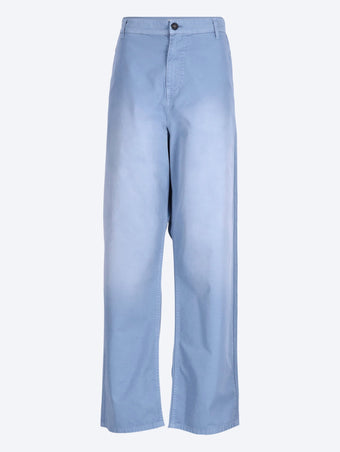 Garment-dyed twill pants