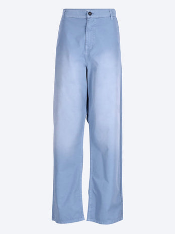Garment-dyed twill pants