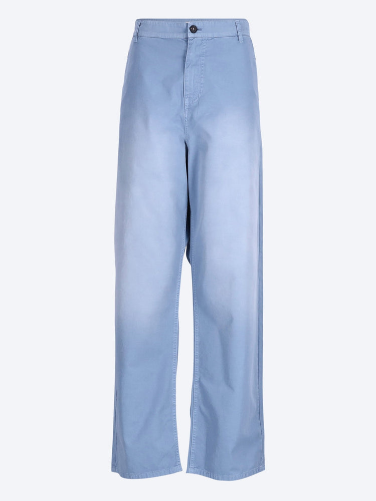 Garment-dyed twill pants 1