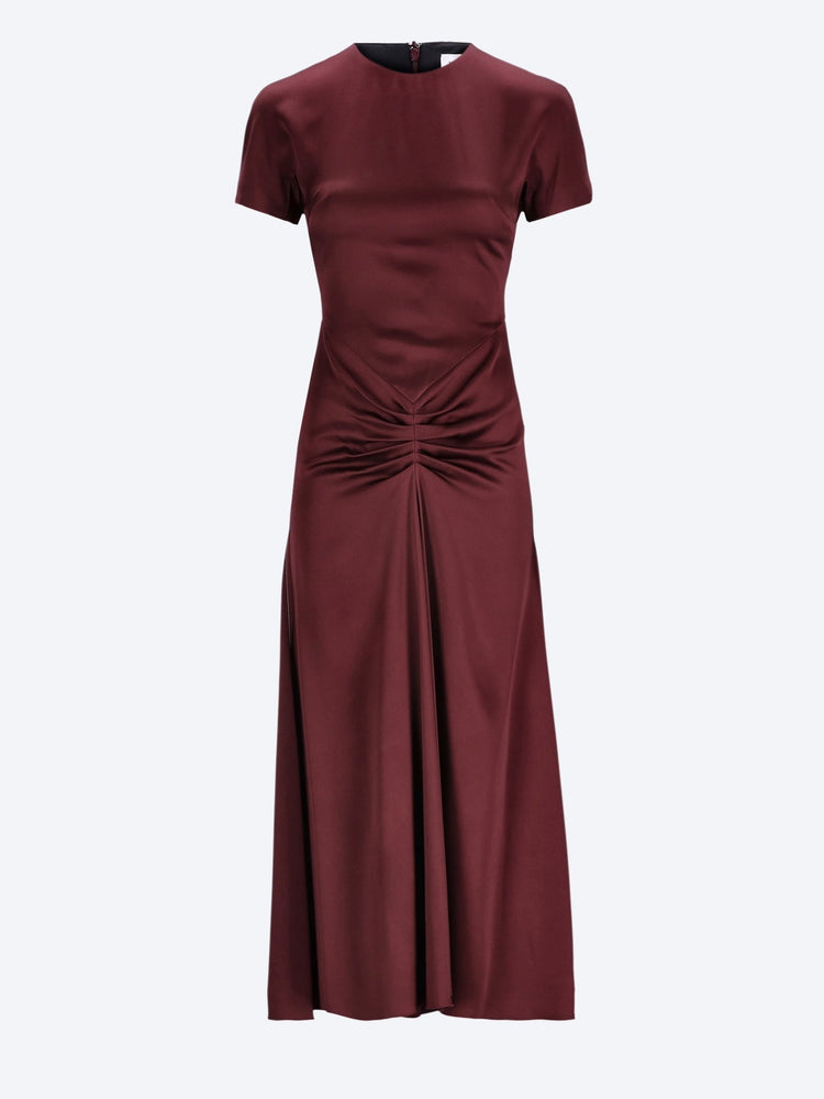 Gathered detail t-shirt midi dress 1