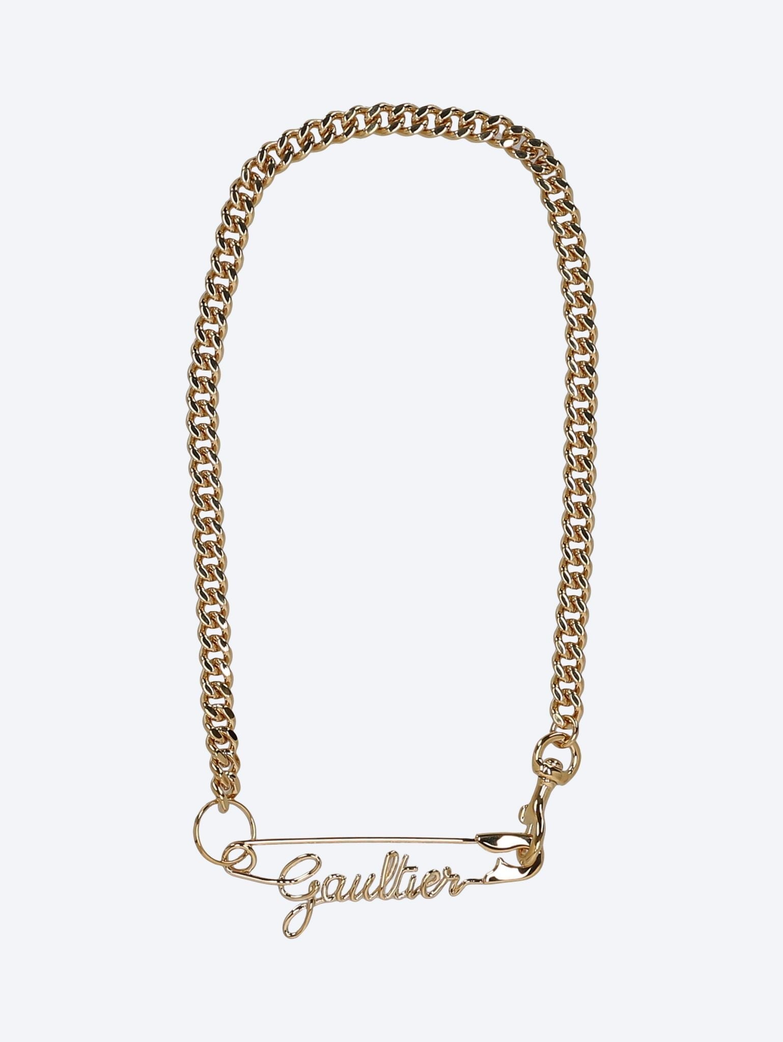 Gaultier safety pin necklace 1