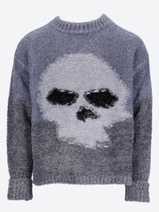 Glitter skull intarsia sweater ref: