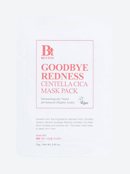 Goodbye redness centella mask