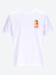 T-shirt imprimé de logo de gradient. ref:
