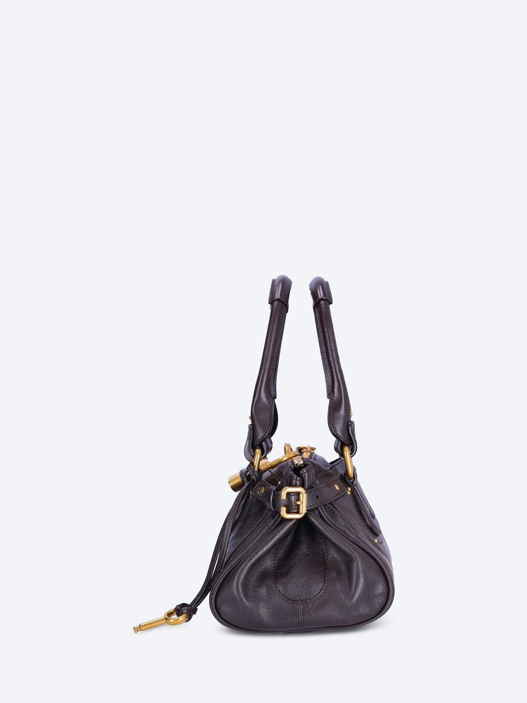Grained leather paddington handbag 3