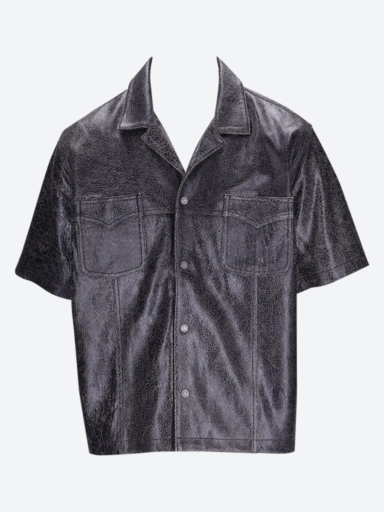 Gusa leather camp shirt 1