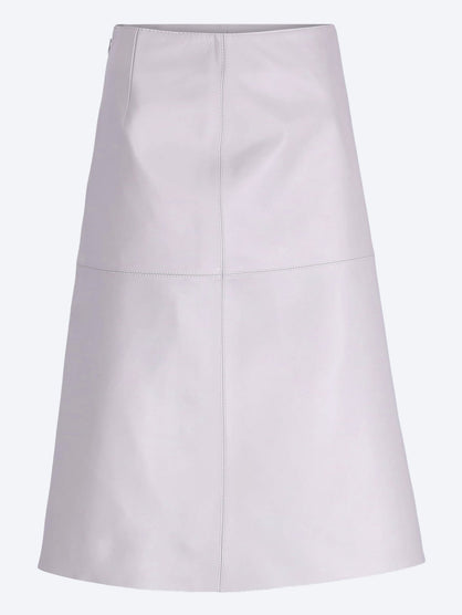 Jupe midi en cuir Gwen