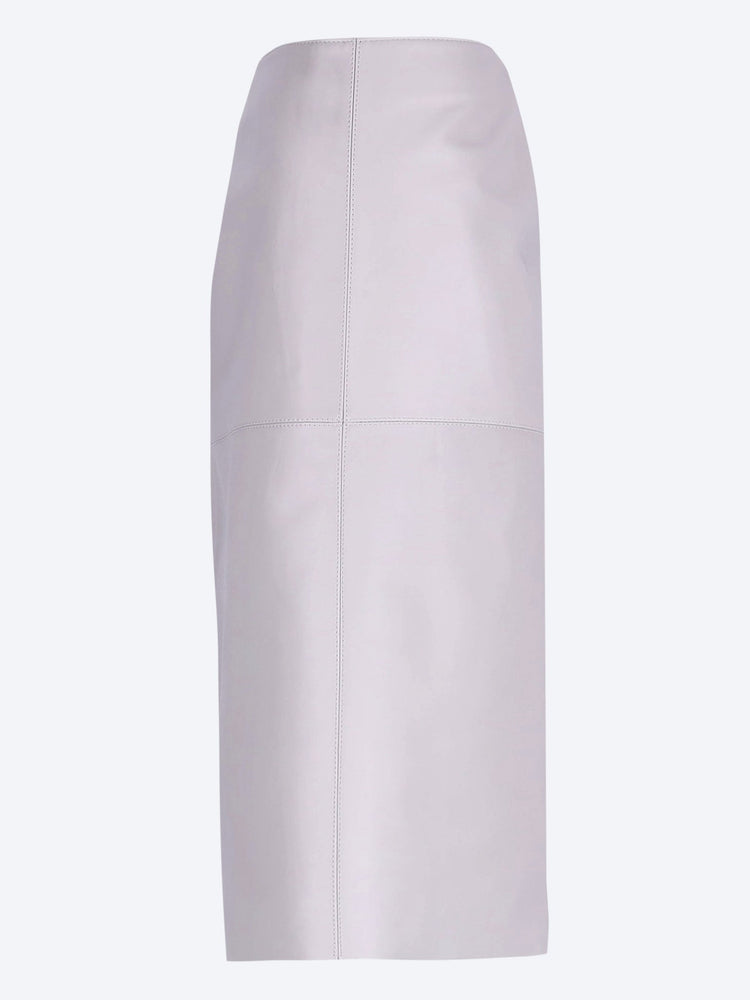 Jupe midi en cuir Gwen 2