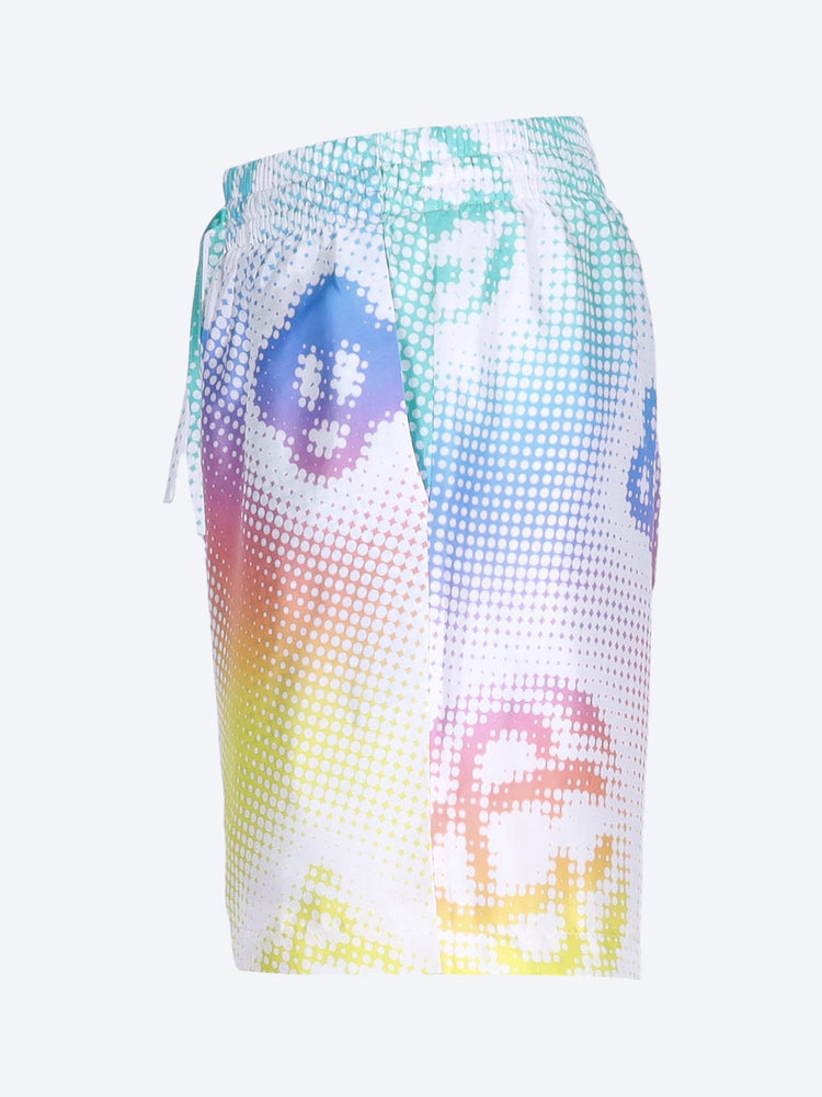 Half tone logo silk shorts 2