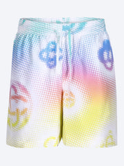 Half tone logo silk shorts ref: