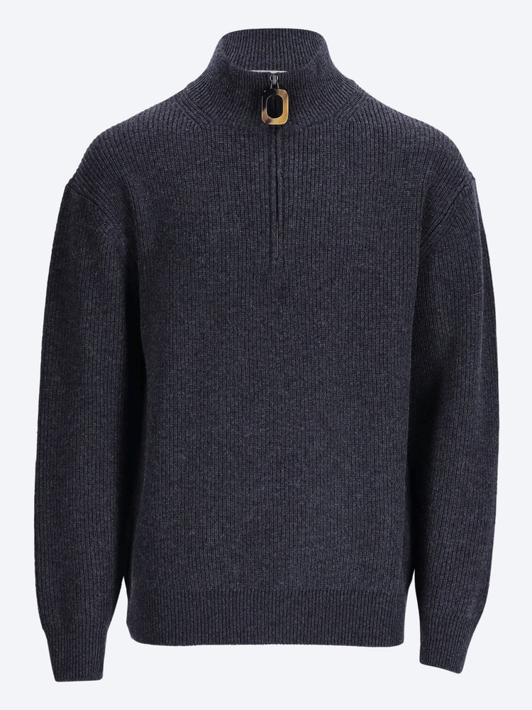 Pullover mit halbem Reißverschluss 1
