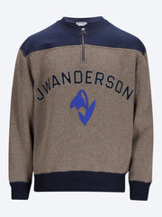 Sweatshirt mit halbem Reißverschluss ref: