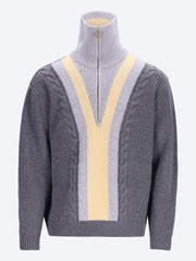 Trucker-Pullover mit halbem Reißverschluss ref: