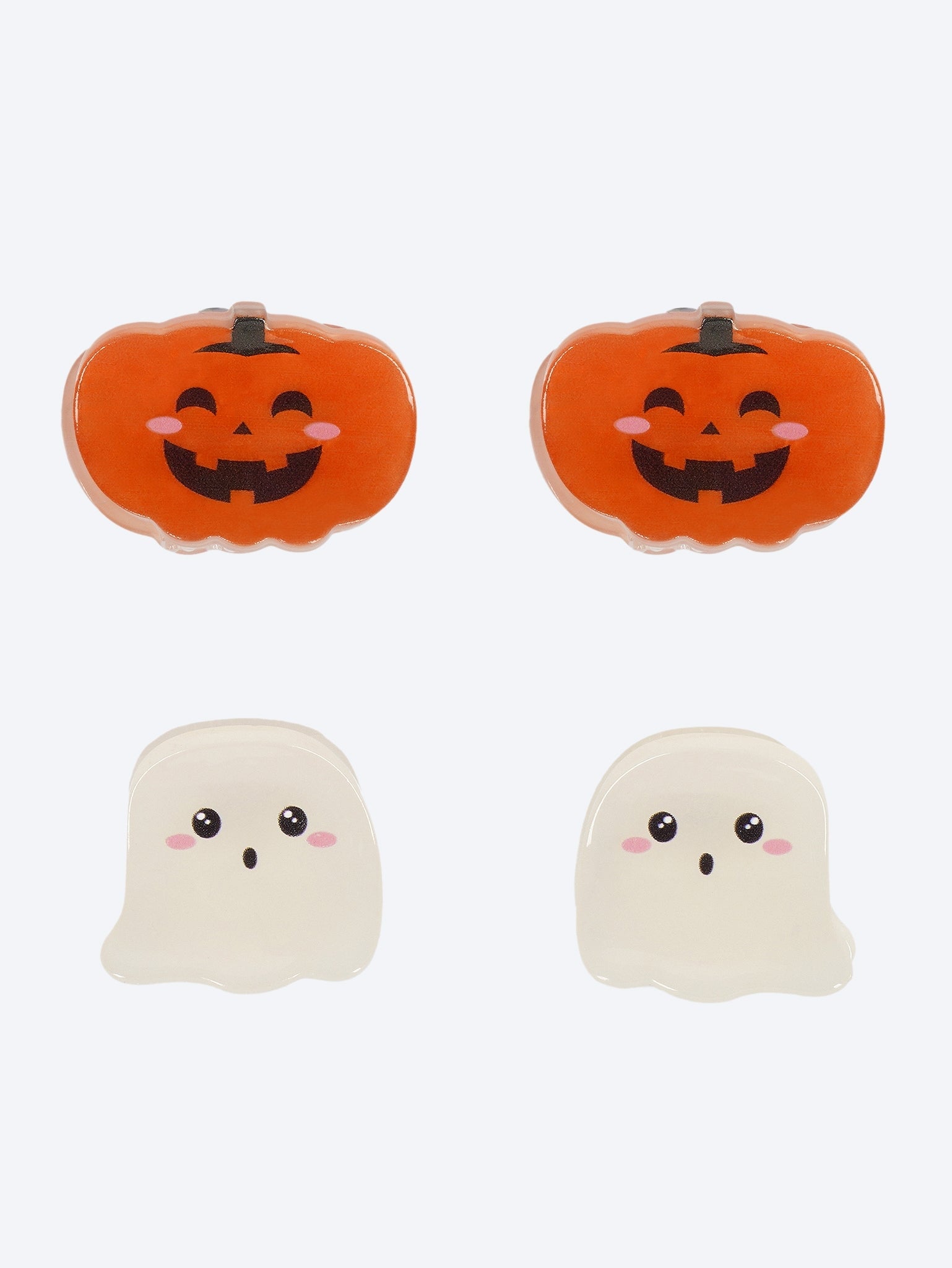Halloween-Set aus vier Mini-Haarspangen – Clip Me Up! - Geist + Kürbis 3
