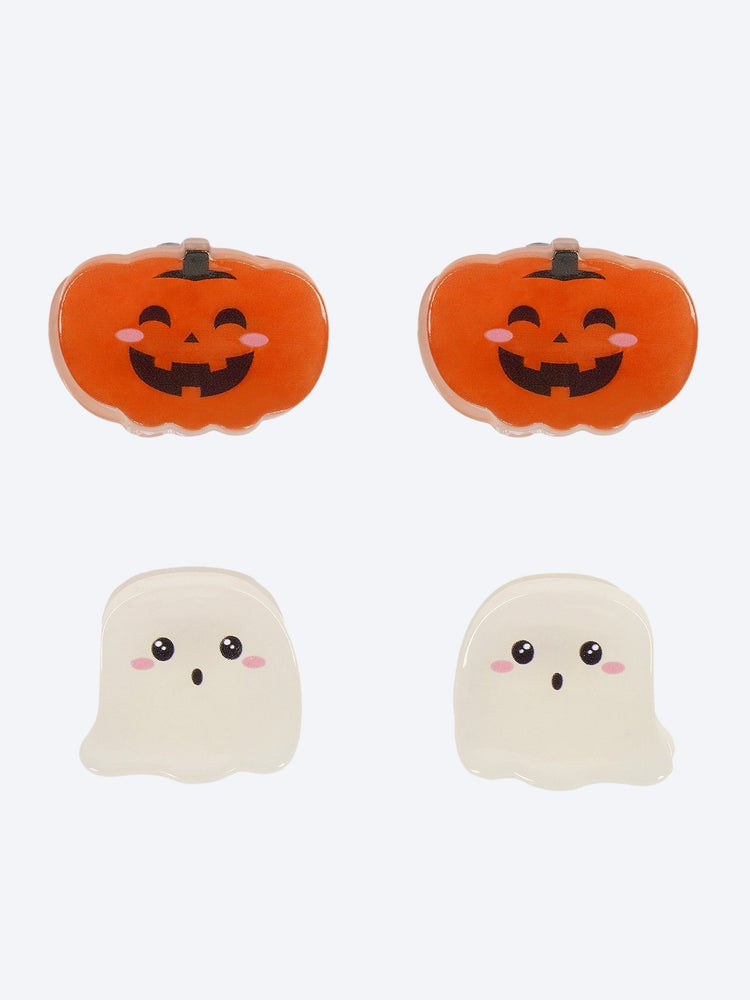 Halloween-Set aus vier Mini-Haarspangen – Clip Me Up! - Geist + Kürbis 3