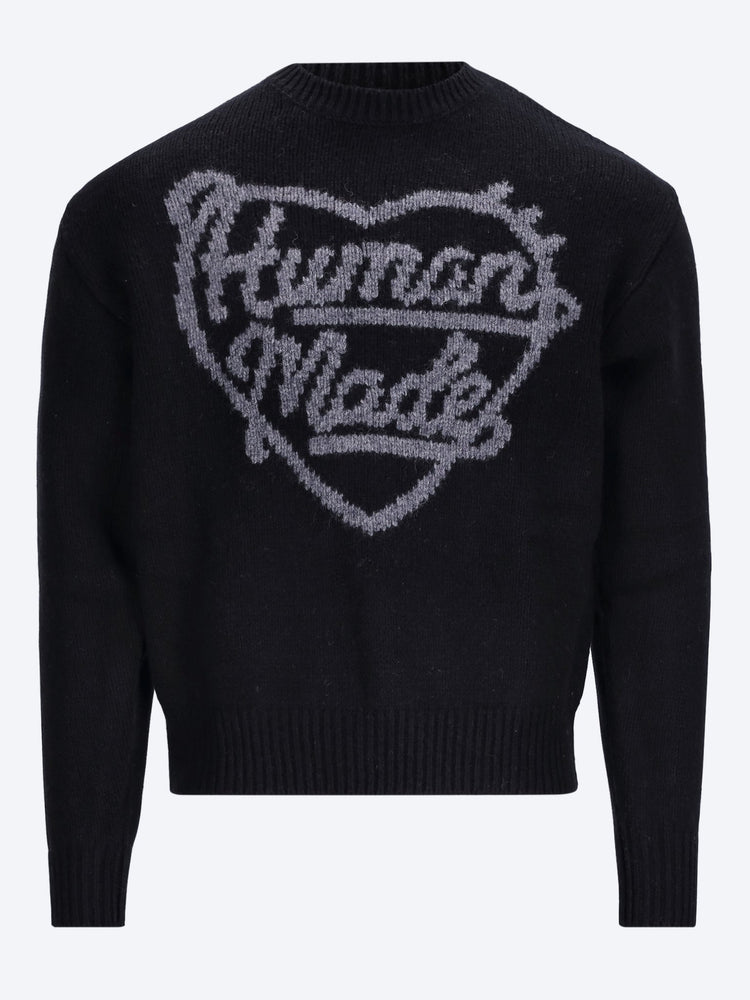 Heart knit sweater 1