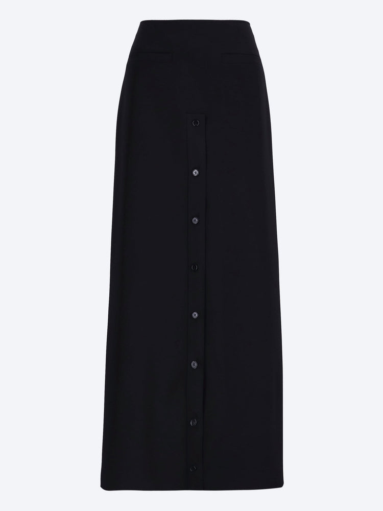 Heritage slit crepe long skirt 1