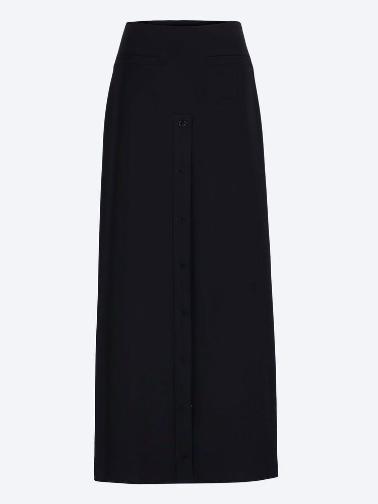 Heritage slit crepe long skirt 3