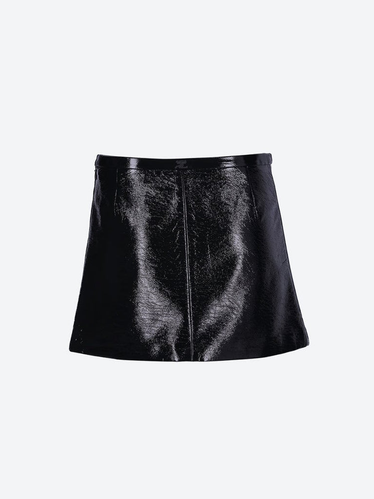 COURREGES WOMEN CLOTHING SKIRTS Heritage en vinyle mini jupe