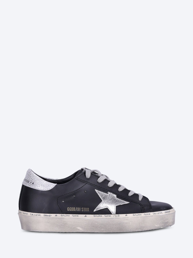 Hi star leather upper laminated star and heel sneakers 1