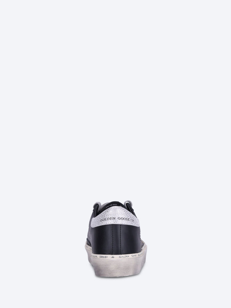 High-Star-Sneaker aus laminiertem Leder mit Stern und Absatz 5