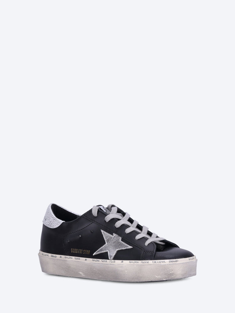Hi star leather upper laminated star and heel sneakers 2
