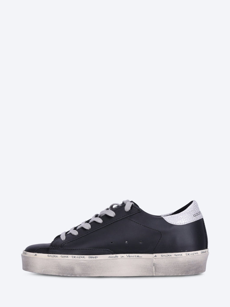 Hi star leather upper laminated star and heel sneakers 4