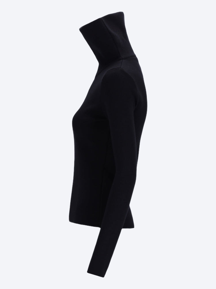 High collar merino wool sweater 2