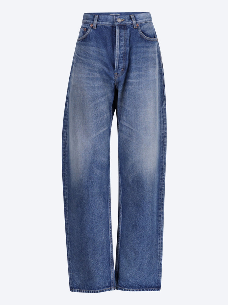 High rise tapered jeans 1
