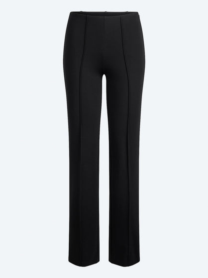 High waist pintuck straight pants