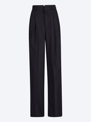 Weite Hose mit hoher Taille und zwei Falten ref: