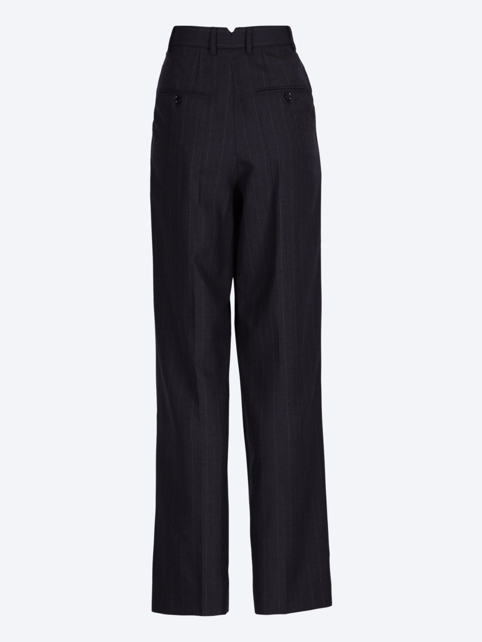 Weite Hose mit hoher Taille und zwei Falten 3