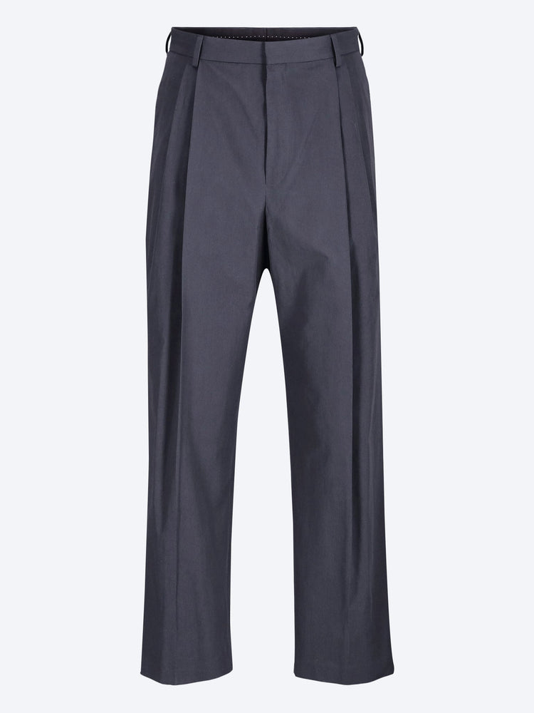 High-waisted pleated wide-leg pants 1