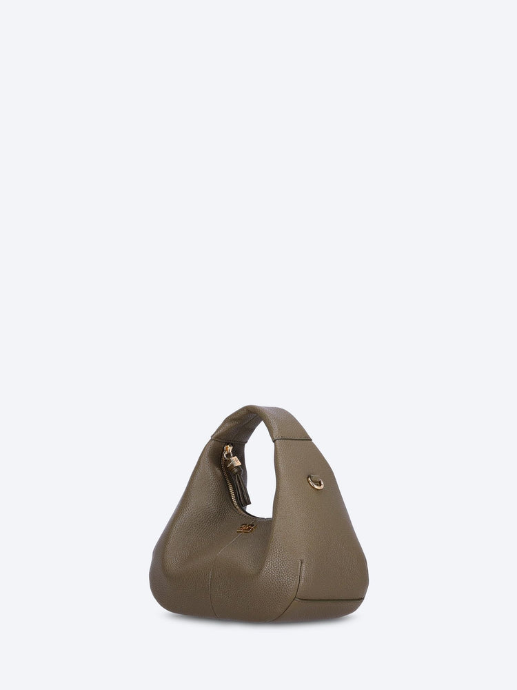 Hobo Mini-Handtasche aus genarbtem Leder 2