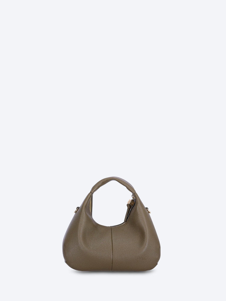 Hobo Mini-Handtasche aus genarbtem Leder 4