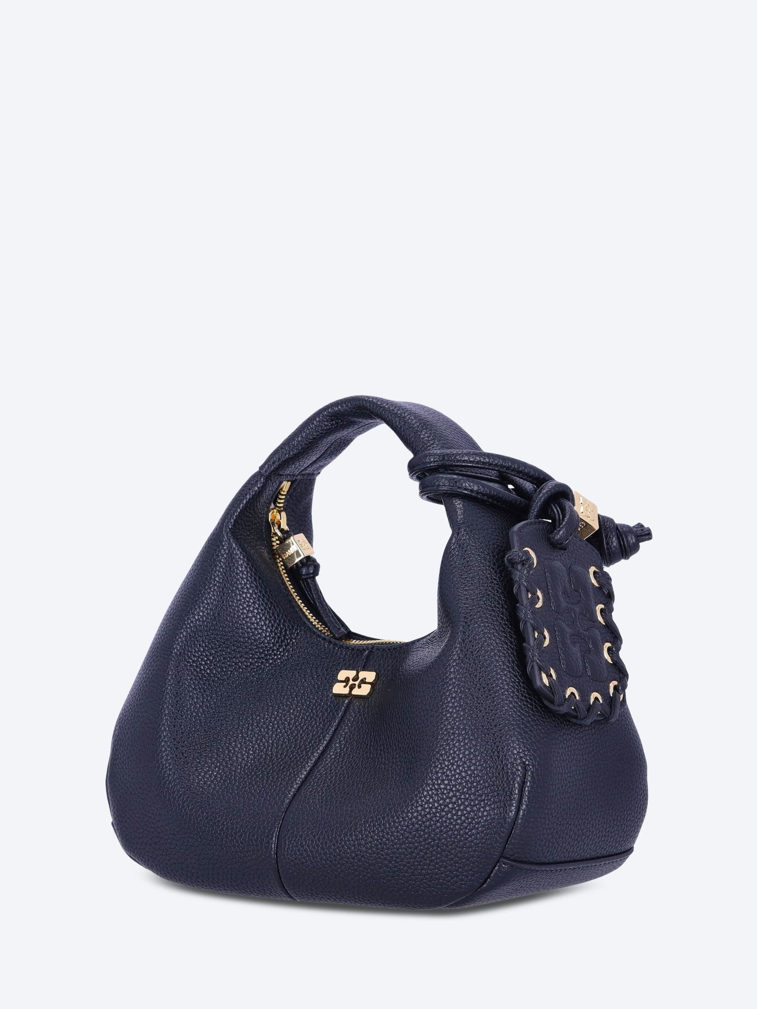 Hobo mini grained handbag 2